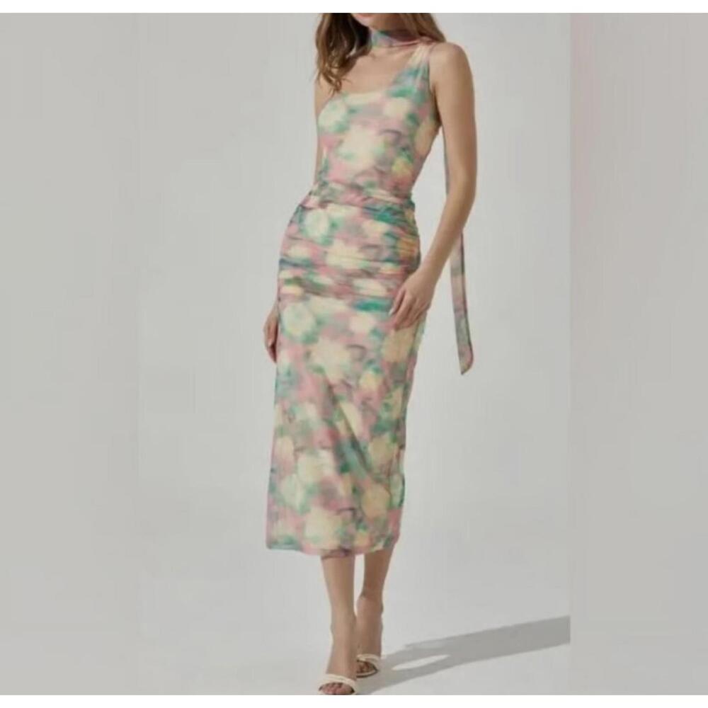 ASTR One Shoulder Bodycon Maxi Dress